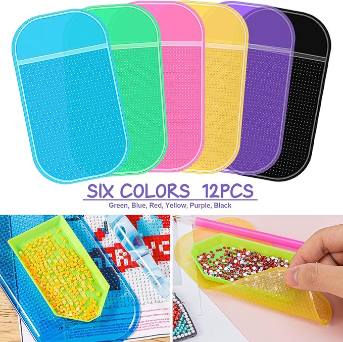 18 Pieces Anti-Slip Sticky Mat for Diamond Art Painting