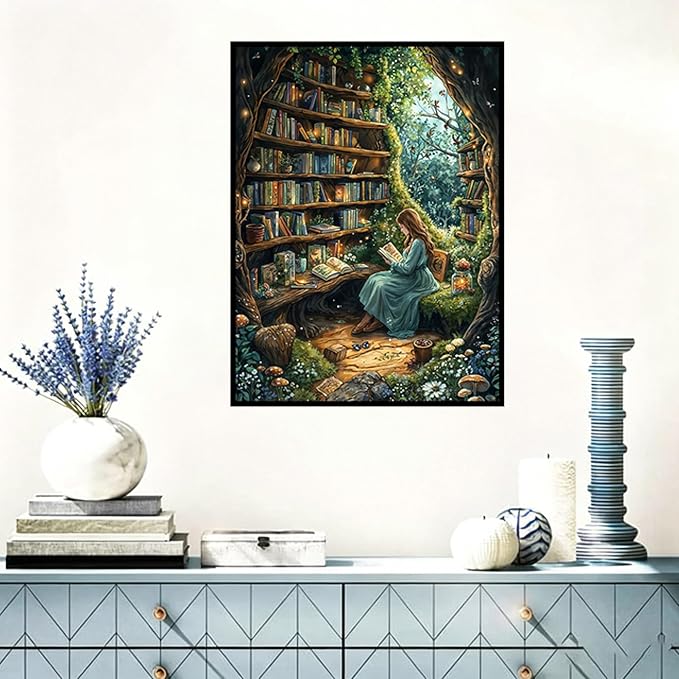 Benjenes Tree Book Diamond Art Kits for Adults, Diamond Painting Kits