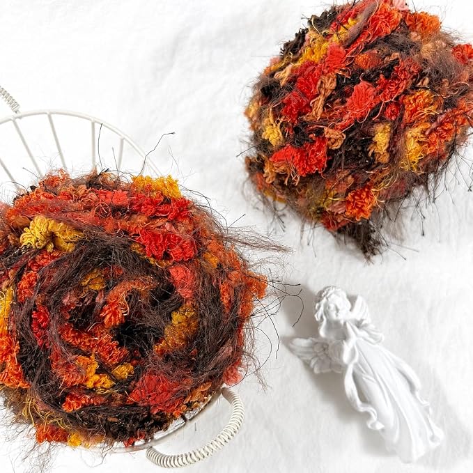 Artisanal Yarn Fancy Yarn Multifiber Blended Yarn Novelty Colorful Soft