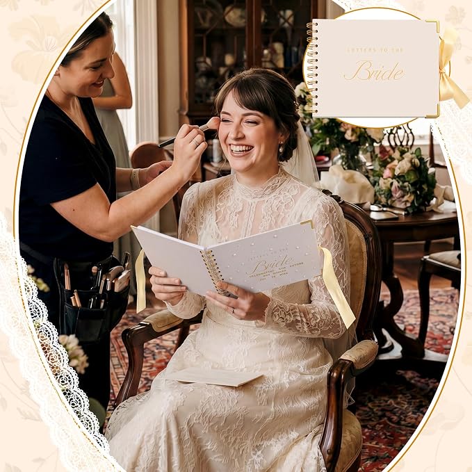 Letters to Bride Scrapbook,8.5 X 7 Inch,Classic,Cream