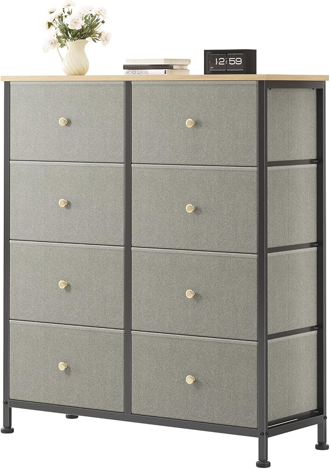 OLIXIS 8 Drawer Storage Dresser for Bedroom, Closet Organizers Units