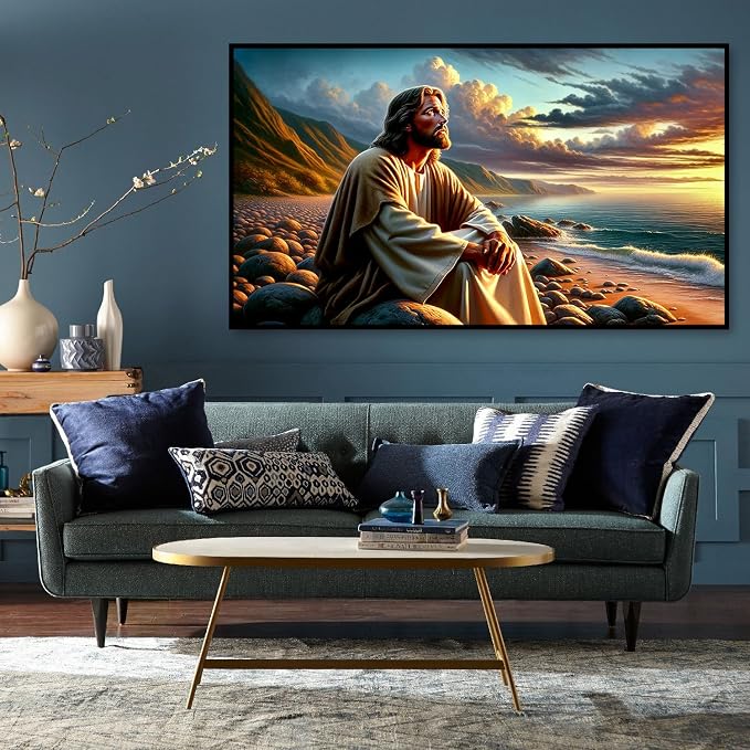 mrpwnle Large Diamond Art Kits for Adults Jesus Big Diamond Painting Kits