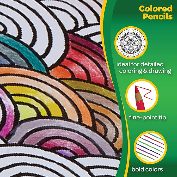 Crayola Colored Pencils (36ct), Kids Pencil Set, Pre-Sharpened Coloring Book Pencils for Kids & Adults, Arts & Crafts Supplies, Coloring Gift, Ages 3+ (Pack of 12)