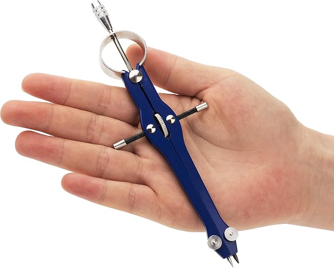 Mr. Pen- Professional Compass for Geometry, Extra Lead | Metal Compass Drawing Tool for Students, Drafting and Engineering, Technical Drawings, Circles and Geometry Projects