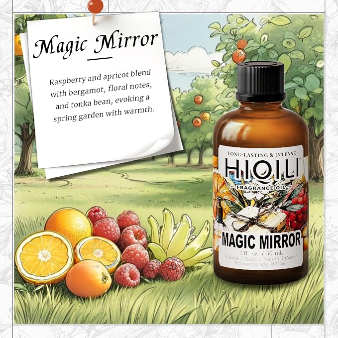 HIQILI Magic Mirror Fragrance Oil, Floral Fruity for Soap - 1 Fl Oz