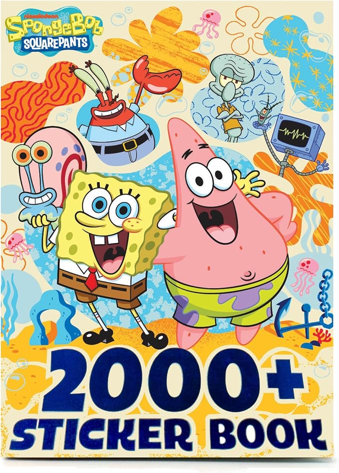 Horizon Group USA Sticker Book, Spongebob Squarepants, 2000+ Stickers