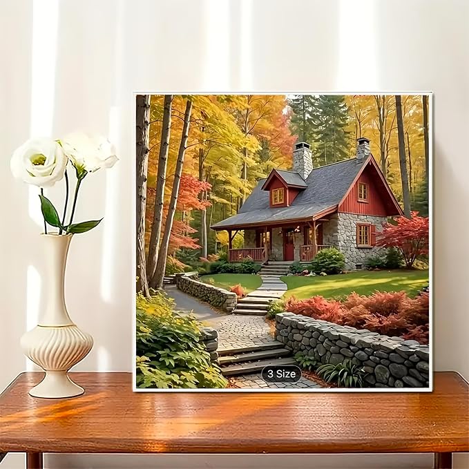 5D Diamond Painting Kits for Beginners, DIY Diamond Painting Kits for Adults, Diamond Painting for Adults Diamond Painting Kits Landscape 14x14 Inch