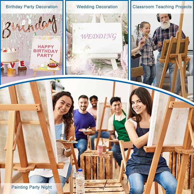 ESRICH Stretched Canvas for Painting, 5 Pack 9x12 Inch Canvas Value Pack,Primed Acid-Free Cotton Blank Canvases, Painting Canvas for Oil & Acrylic Paint.