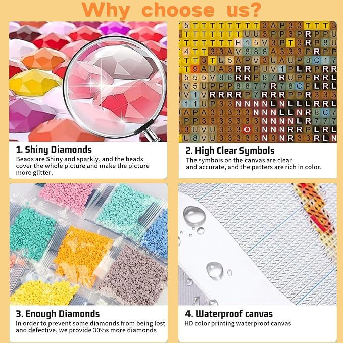 Trendy Cheetah diamond art kits for adults Diamond Painting Kit for adults