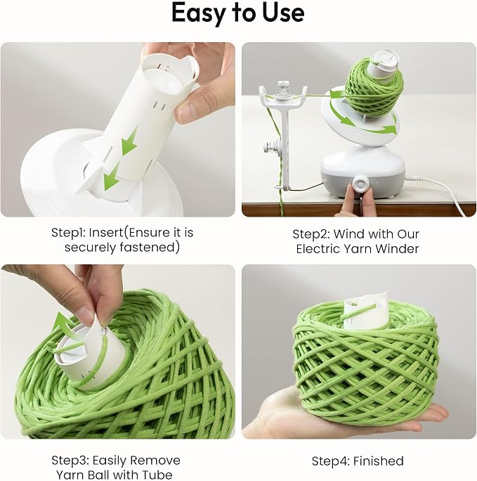 9pcs Yarn Ball Tube for Etcokei Electric Yarn Winder M1, Reusable | ABS Yarn Cake Tube for Neat Storage & Tangle-Free Knitting/Crocheting Accessories