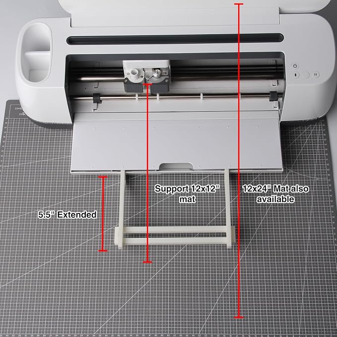 LOPASA Extension Tray Compatible with Cricut Maker 4, 3, Explore 5 | 12x12 Cutting Mat Holder|Maker Machine Accessories|Tray Extender
