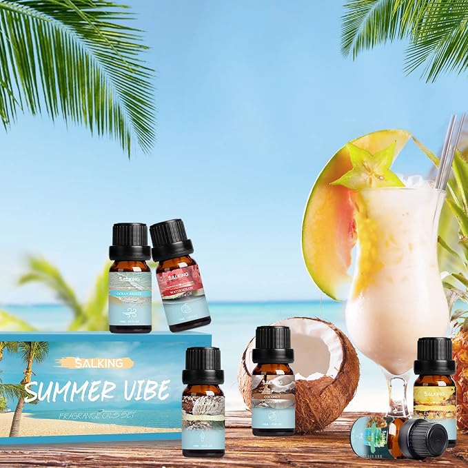 SALKING Summer Fragrance Oils Set, Essential Oils Set for Diffuser for Home