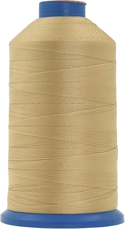 Mandala Crafts Size 277 840D T270 Tan Bonded Nylon Thread, 800 YDs