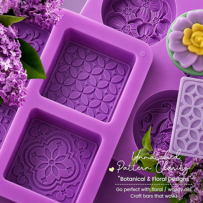 Soap Molds Silicone Soap Molds for soap Making 181-Piece Soap Mold Kit