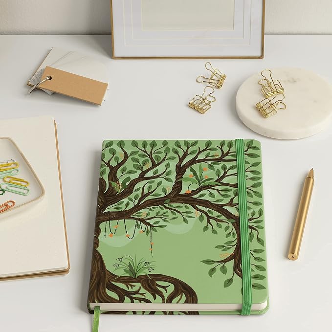 Rileys Tree of Life, 8" x 6", Blank Journal 240 Pages, Ivory Paper, Blank Notebook for Men and Women, Unlined Journal, Drawing Notebook, Great Gift for Creatives (Unlined Notebook)