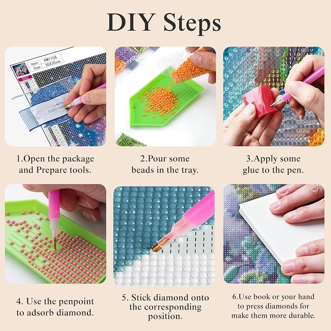 5D Hummingbird Diamond Art kits for Adults Beginners 13.8x13.8 Inch | Colorful Feather Galaxy Diamond Painting Kits DIY Full Round Drill Paint by Diamonds Dot Gem Art for Adults, Home Wall Decor
