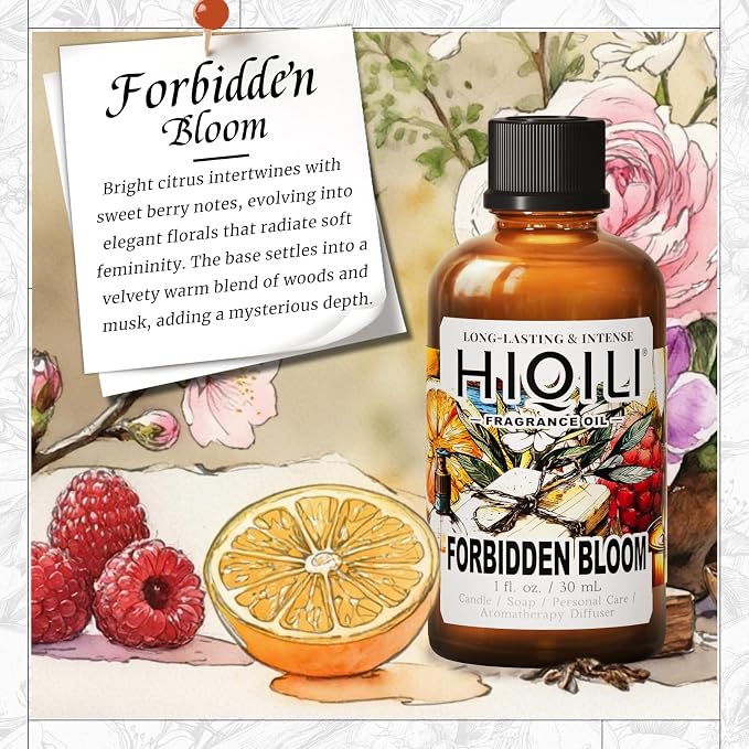 HIQILI Forbidden Bloom Fragrance Oil for Soap & Candle - 1 Fl Oz