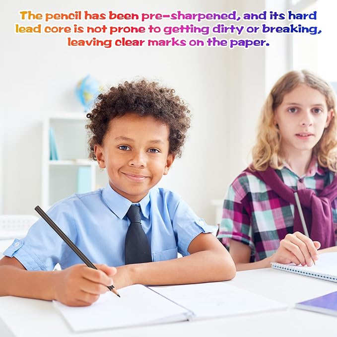 12 PCS Colored Pencils for Kids, Pre-sharpened Art Pencils Back to School Supplies Set, Drawing Sketching Pencils for Students, Teachers, Classroom