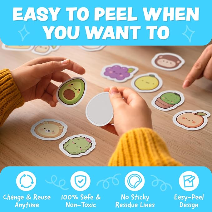 Cute Stickers for Kids Classroom Decor - 108pc Kawaii Water Bottle Stickers for Teens - Waterproof Vinyl Teacher Reward Stickers for Water Bottles - Back to School Supplies - Classroom Must Haves