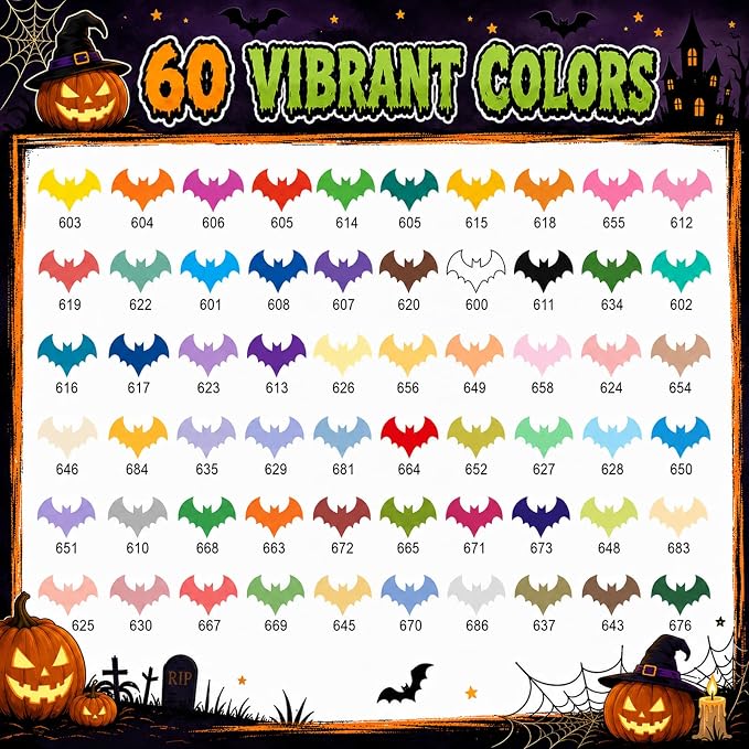 Amamao 60 Colors Soft Brush Tip Acrylic Paint Markers for Wood Rock Canvas