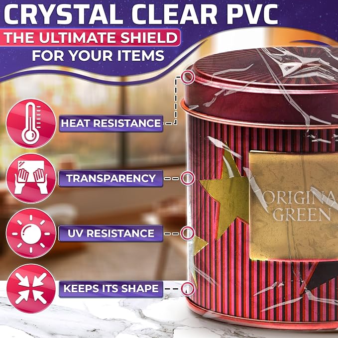 200 Pcs Heat Shrink Wrap Bags, 3 Sizes, Clear PVC for Gift Wrapping | Heat Seal Bags; Heavy-Duty; 3.93x5.90 (120) 7.67x9.64 (50) 9.64x11.61 (30) In; for Soap, Candles, Bath Bombs, & DIY Packaging