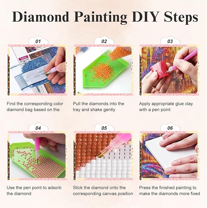 5D Dream Book Castle Diamond Painting Kits for Adults 13.7x13.7 Inch
