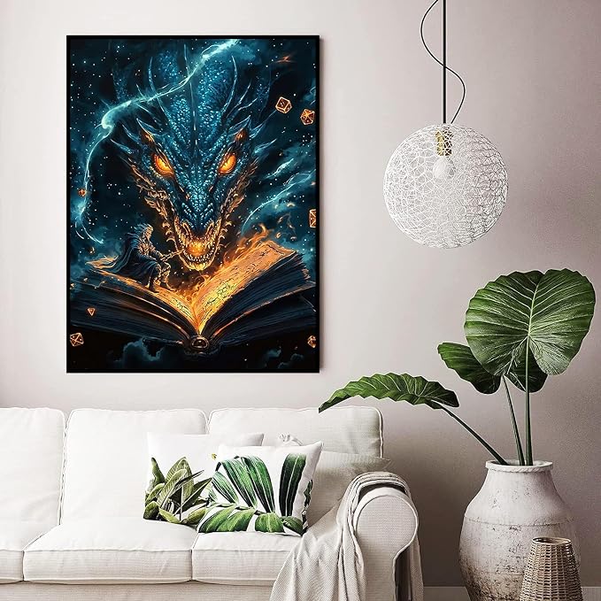 ijbnhd Dragon Diamond Art Kits for Adults Book 12x16 inch