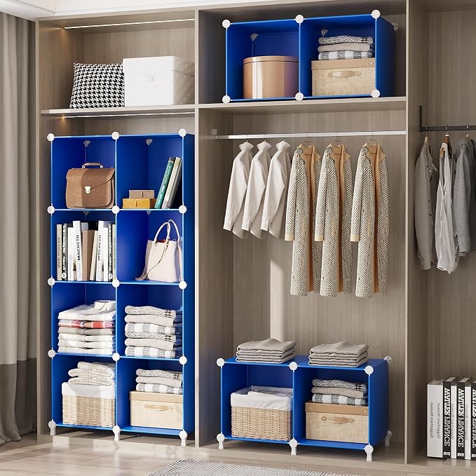 AWTATOS Cube Storage Organizer Closet Organizers 12 Cube Storage Shelves