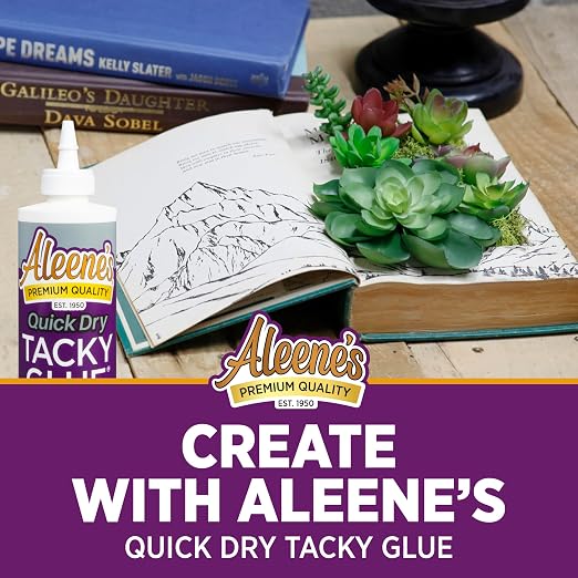 Aleene's AR7-10 17843 Quick Dry Tacky Glue, 8 oz., Multicolor