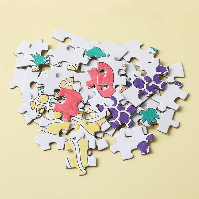 Mr. Pen- Blank Puzzle Bulk, 12 Pack, 40 Pieces/Pack, 9.3" x 6.2"