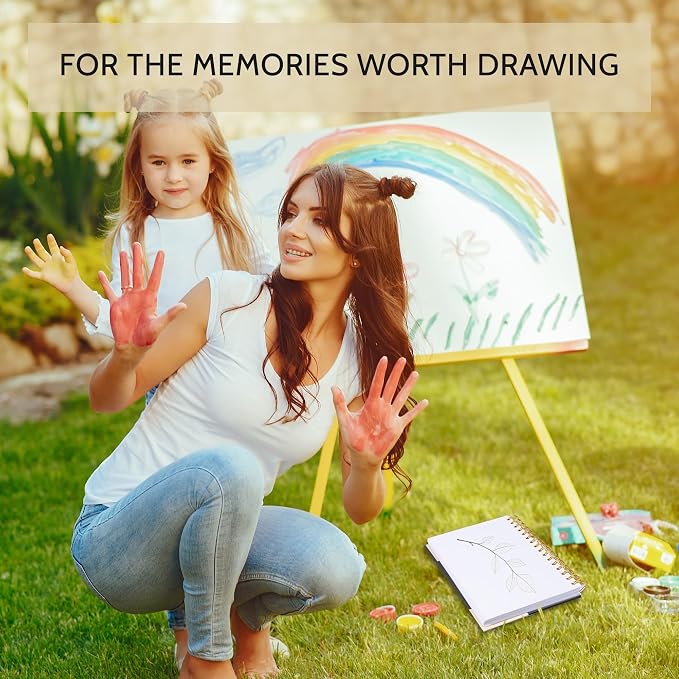 Yoment Small Sketch Book 5.5"x8.5",Mini Sketchbook,Spiral Bound,100 Sheets | Black,68 lb/100gsm Hardcover Sketch Pad for Kids,Art Sketchbook Drawing Pad Book with Pencil,For Kids, Beginners,Artists