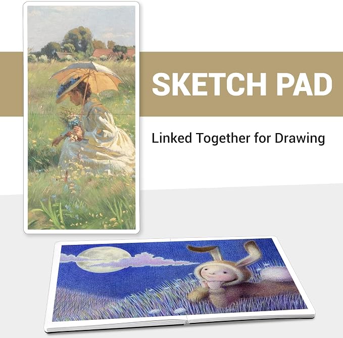 Hardcover Sketch Book, 8.3x8.3, 96 Sheets, Sketchbook for Drawing, Brown | Ideal Gift For Kids Adults,200GSM Watercolor Heavyweight Lay-Flat Art Journal,Drawing pad for Adults