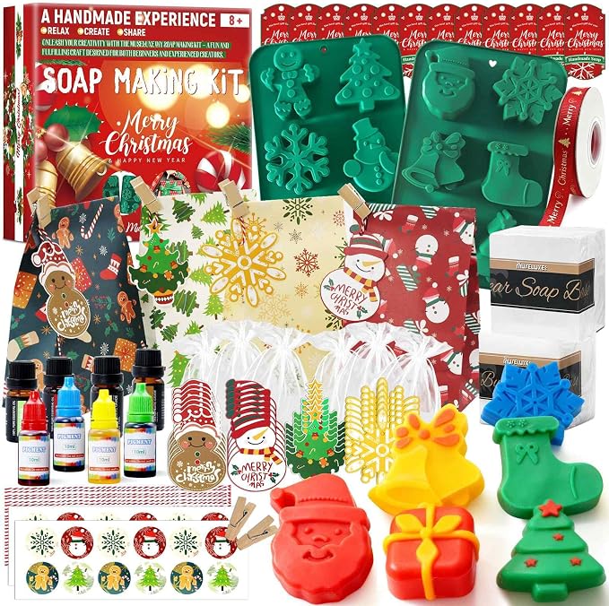 MuseLuxe Christmas Soap Making Kit for Adults