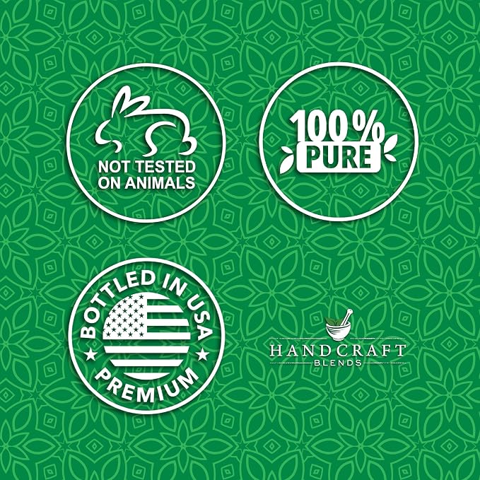 Handcraft Blends Peppermint Essential Oil in Glass Bottle – Huge 16 Fl Oz – 100% Pure and Natural – Premium Grade Oil for Diffuser and Aromatherapy, Skin, Massage, Candle and Soap Making Fragrance
