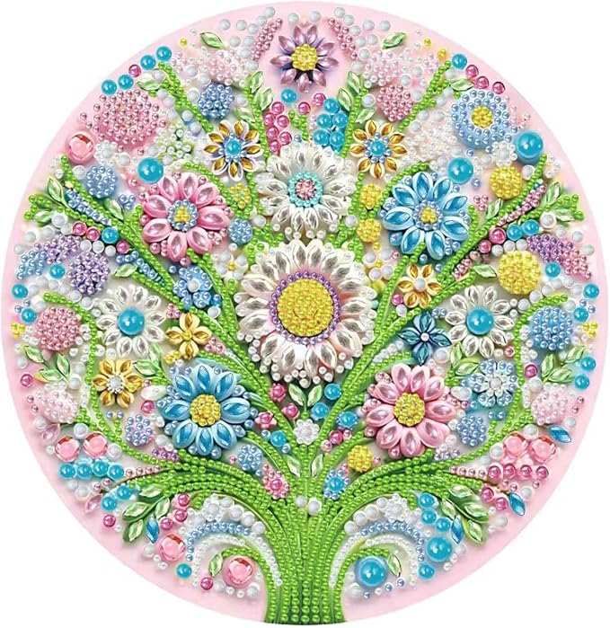 Flowers Diamond Art Kits for Adults Special Shape Diamond Painting