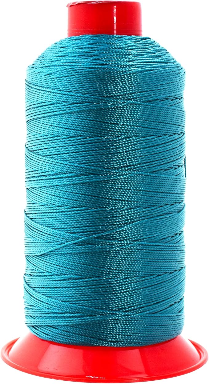 Mandala Crafts Size 277 840D T270 Teal Bonded Nylon Thread, 800 YDs