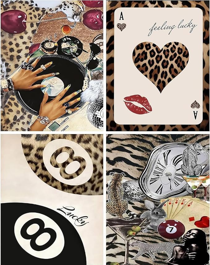 4 Pack Fashion Diamond Art Kits for Adults Diamond Painting Kit for Adults