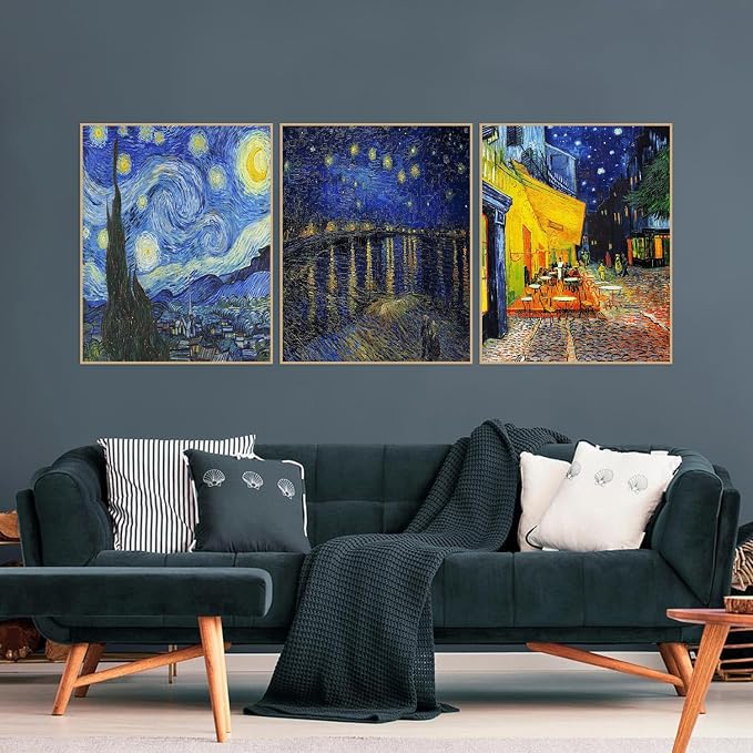3 Pack Van Gogh Diamond Art Kits for Adults Diamond Painting Kit Beginner