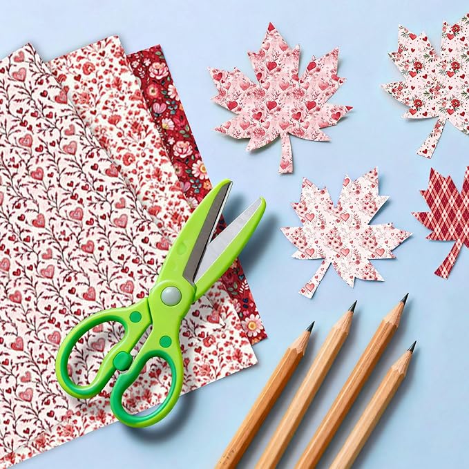 Happy Valentine's Day Scrapbook Paper Pad - 24 Sheets 12x12 in Double-Sided Patterned Decorative Craft Paper for Card Making Journals DIY Crafts Photo Album