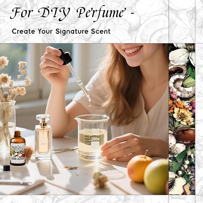 HIQILI Cedar Cologne Fragrance Oil for Diffuser, Candle & Soap Making