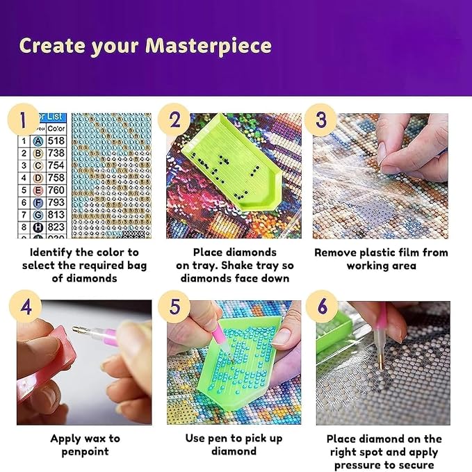 Leatrice Skull Diamond Painting Kits for Adults Butterfly Diamond Art Kits