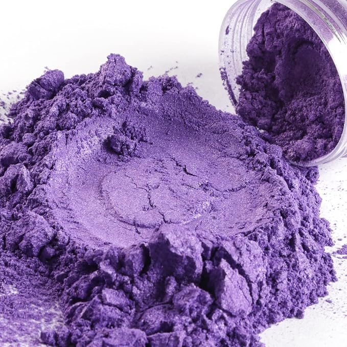 SEISSO Mica Powder - 24 Colors, 0.35 oz(10g) Bottles - Mica Glitter & Pigment for Epoxy Resin, Lip Gloss, Soap, Candle, Bath Bomb, Art Crafts, Nails, Slime