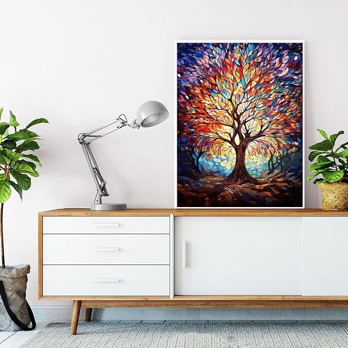 HITO Tree of Life Paint by Numbers Kit for Adults 16x20 Inch Frameless | Tree of Life Paint by Number for Adults, Paint by Numbers for Adults Beginner for Gift Home Wall Decor