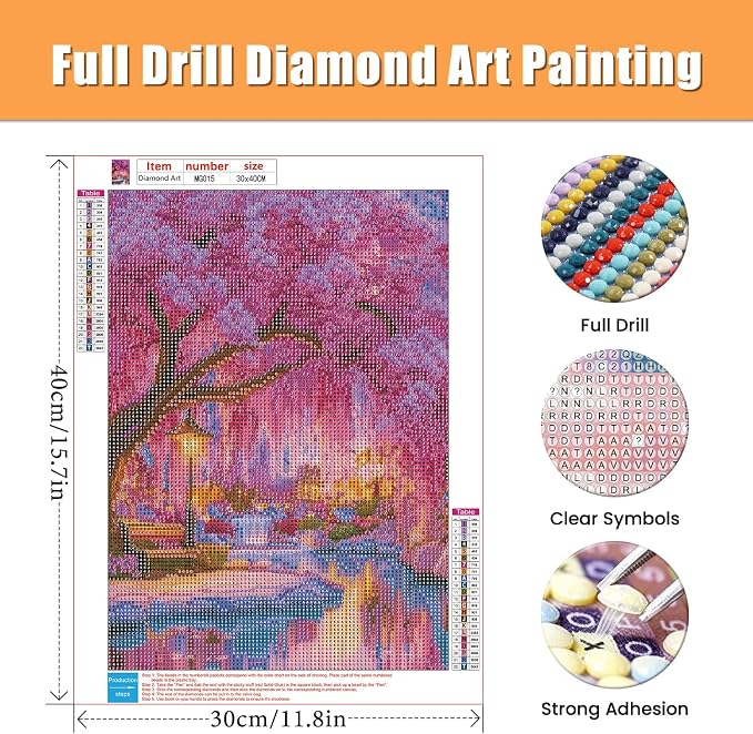 Amaieuin Diamond Art for Adults,Tree of Life 5D Diamond Painting for Adults Begiiners,Gem Art for Adults Home Decor and Gifts 12x16in