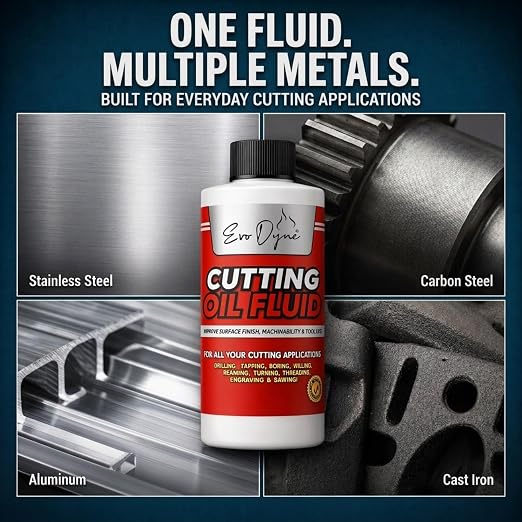 Evo Dyne Cutting Oil 8 oz Metal Cutting Fluid for Drilling & Tapping