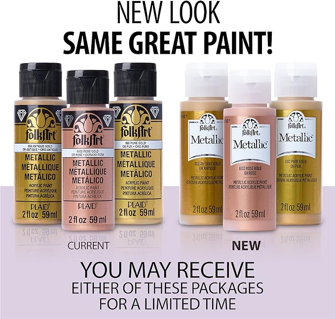 FolkArt Metallic Acrylic Paint in Assorted Colors (2 Ounce), 653 Emerald Green