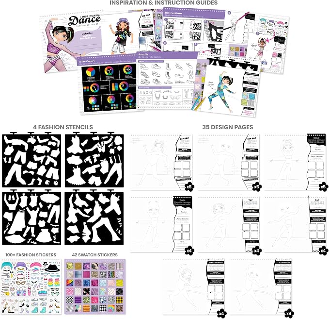 Fashion Angels I Just Wanna Dance Fashion Sketch Set