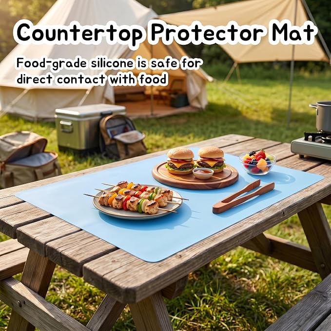 Silicone Mats for Resin Crafts 9"W x 12"L: Non-Slip Heat Resistant Small