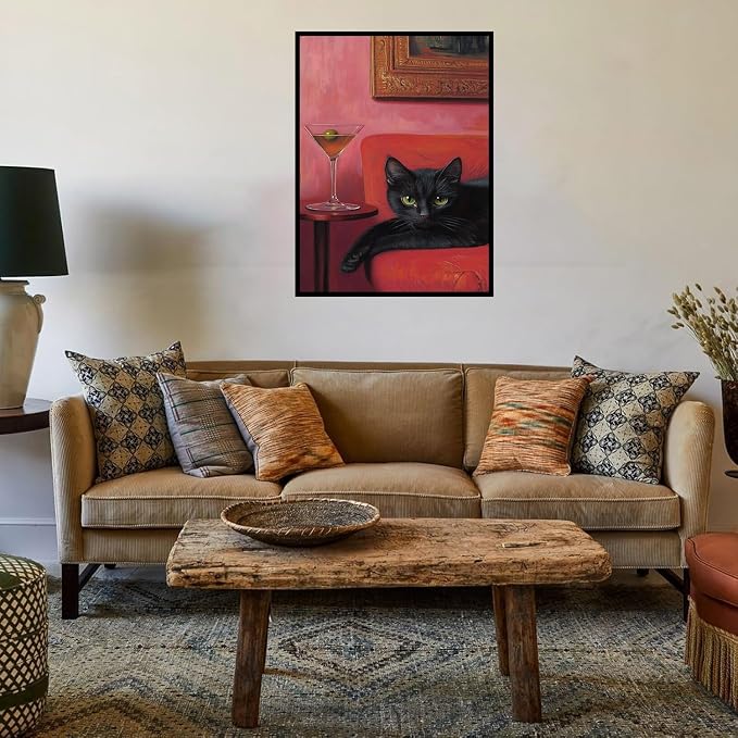 Black Cat Diamond Art Kits for Adults 12x16inch