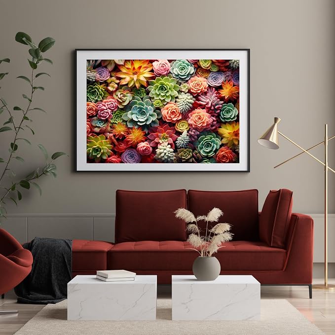 Ycydilirab Succulent Paint by Numbers Kits for Adults-Succulent Paint by Number for Adults,Easy Paint by Numbers on Canvas for Home Wall Decoration and Gifts 16X20 inch
